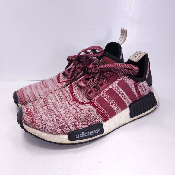 Adidas NMD R1 Athletic Lace Up Running Training Shoe Mens Size 8 D97230 Burgundy - Picture 1 of 10